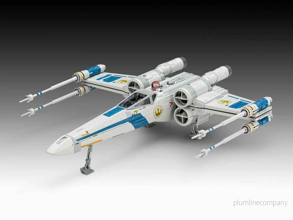 Star Wars The Mandalorian och Grogu Revell Modellkit 1/57 New Republic X-Wing Fighter 22 cm Star Wars The Mandalorian och Grogu Revell Modellkit 1/57 New Republic X-Wing Fighter 22 cm