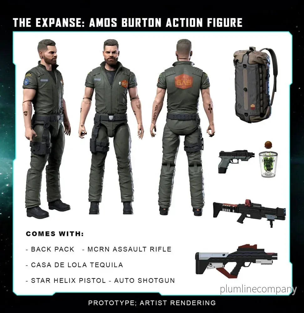 The Expanse Action Figur Amos Burton 20 cm - Bild 2