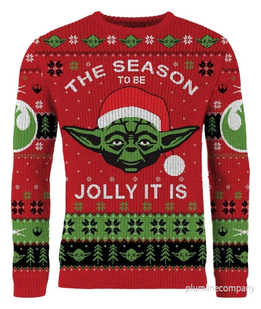 Star Wars jultröja med motiv av Yoda i storlek XXL - Bild 3