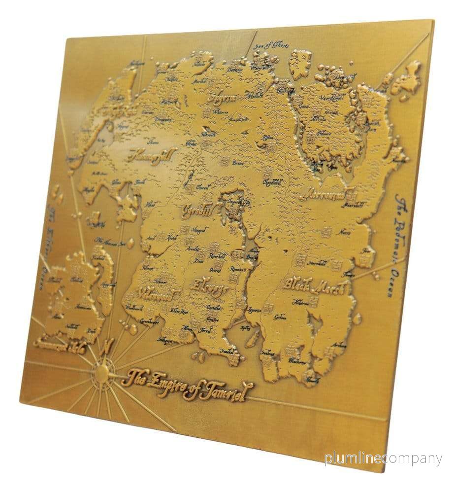 The Elder Scrolls replikkarta i metall över Tamriel – Limited Edition 15 x 13 cm - Bild 2