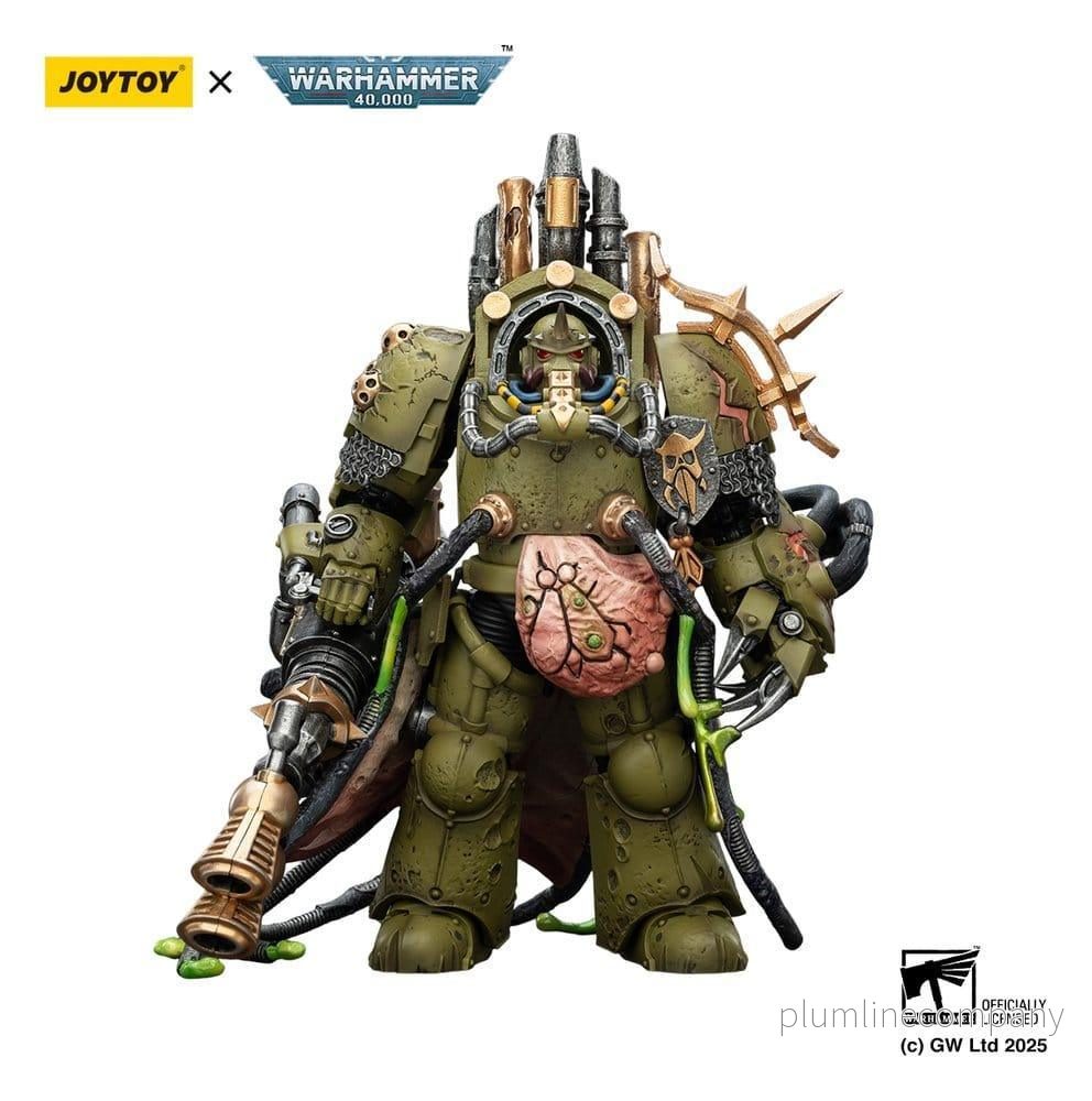 Warhammer 40,000 Action Figur Death Guard Lord of Virulence med Power Fist och Twin Plague Spewer 14 cm Warhammer 40,000 Action Figur Death Guard Lord of Virulence med Power Fist och Twin Plague Spewer 14 cm