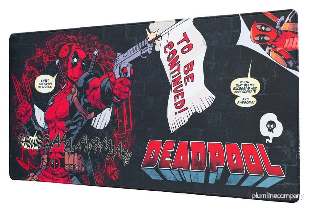 Marvel Deadpool Musmatta 80 x 35 cm – XL vattenavvisande musmatta med halkfri gummibas Marvel Deadpool Musmatta 80 x 35 cm – XL vattenavvisande musmatta med halkfri gummibas
