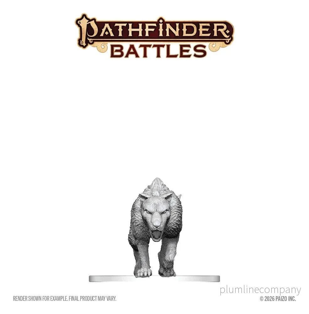 Pathfinder Battles Deep Cuts Ombesiktigad Minifigur Hyaenodon 13 cm - Bild 3