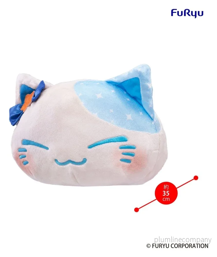 Nemuneko Katt Stor gosedjur Blå 35 cm - Bild 3