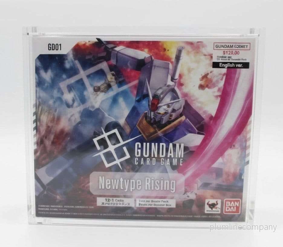 Evoretro magnetiskt akryl-displaycase för Gundam Card Game Booster Box Newtype Rising GD01 Evoretro magnetiskt akryl-displaycase för Gundam Card Game Booster Box Newtype Rising GD01