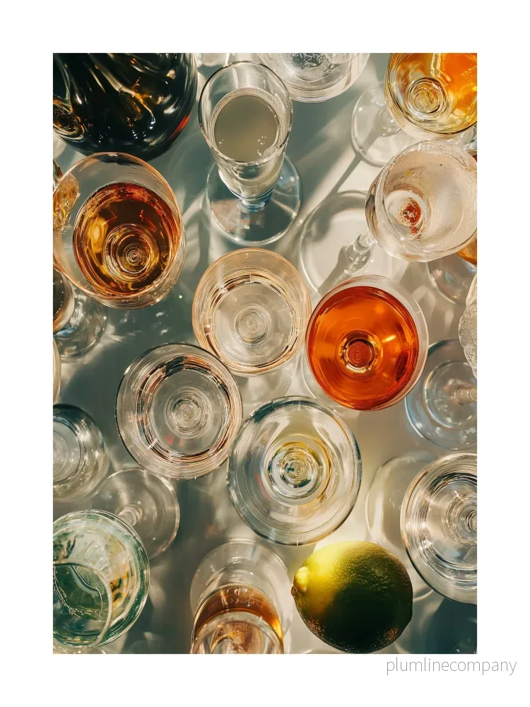 Elegant Drink Accessories Poster