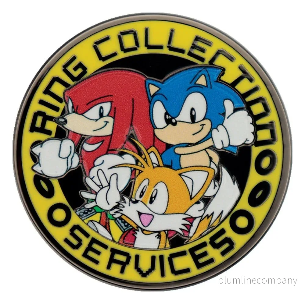 Sonic – The Hedgehog Pin Badge Sonic, Tails, Knuckles Begränsad Upplaga