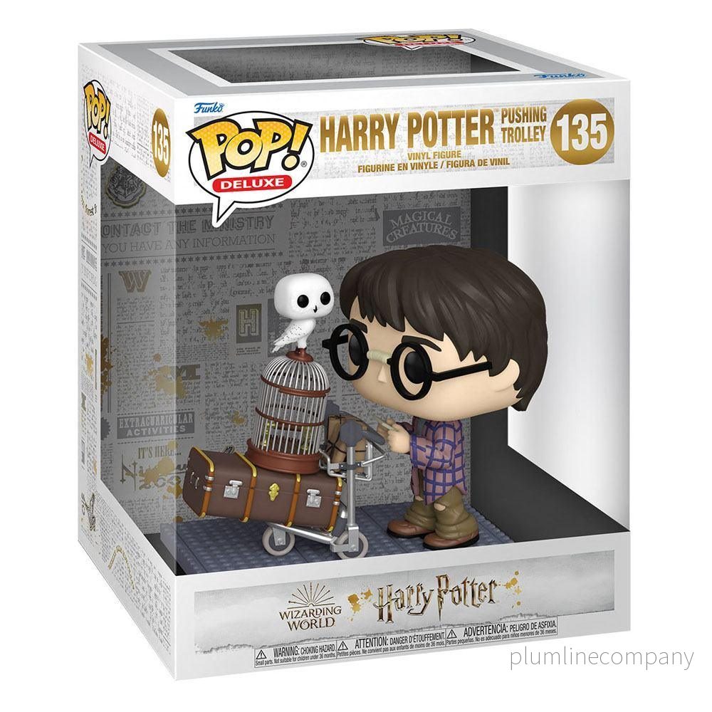 Harry Potter POP! Deluxe Figur Harry Pushing Ryggsäck med Hjul 9 cm - Bild 3