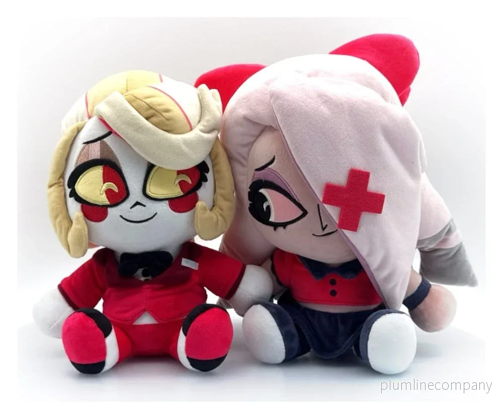 Hazbin Hotel gosedjur 2-pack Alla hjärtans dag Charlie & Vaggie 22 cm - Bild 2
