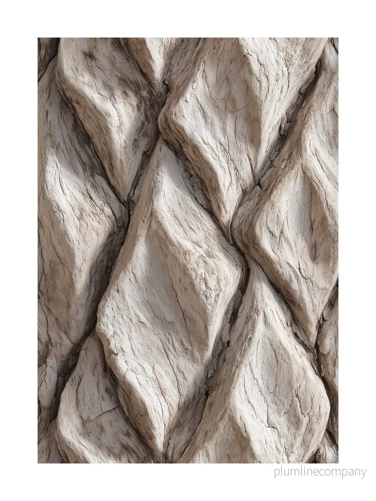 Geometric Palm Texture Poster