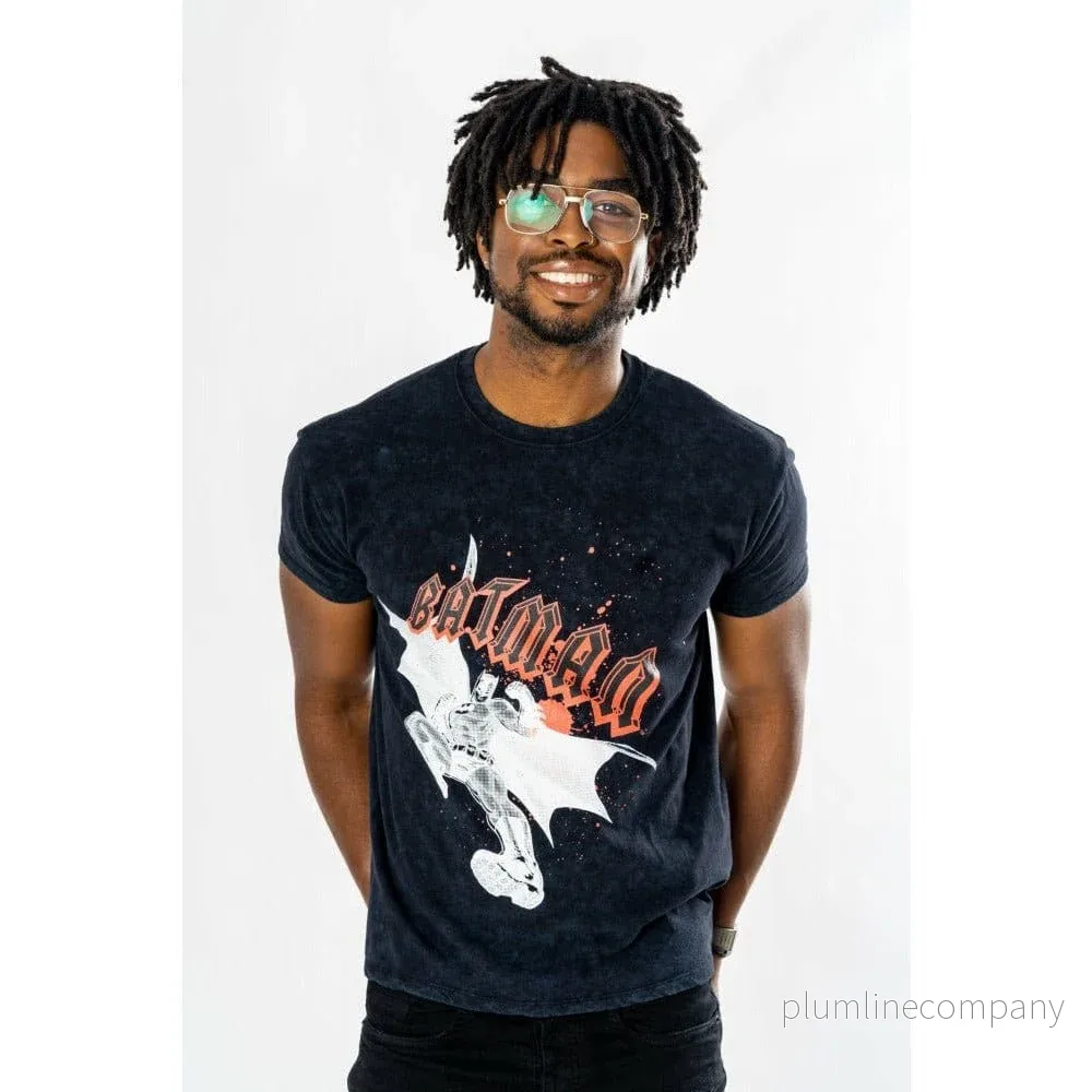 Batman T-shirt med Acid Wash-effekt Batman T-shirt med Acid Wash-effekt