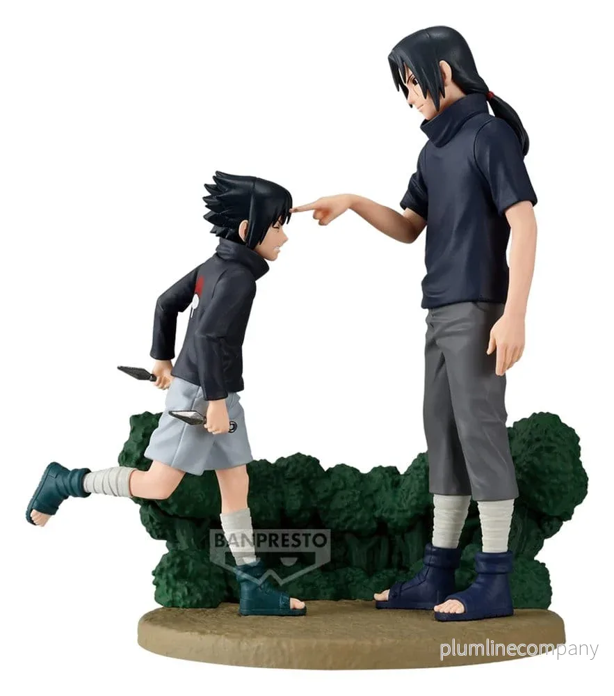 Naruto Shippuden Minnesvärd Saga PVC-figur Sasuke Uchiha & Itachi Uchiha 14 cm Naruto Shippuden Minnesvärd Saga PVC-figur Sasuke Uchiha & Itachi Uchiha 14 cm