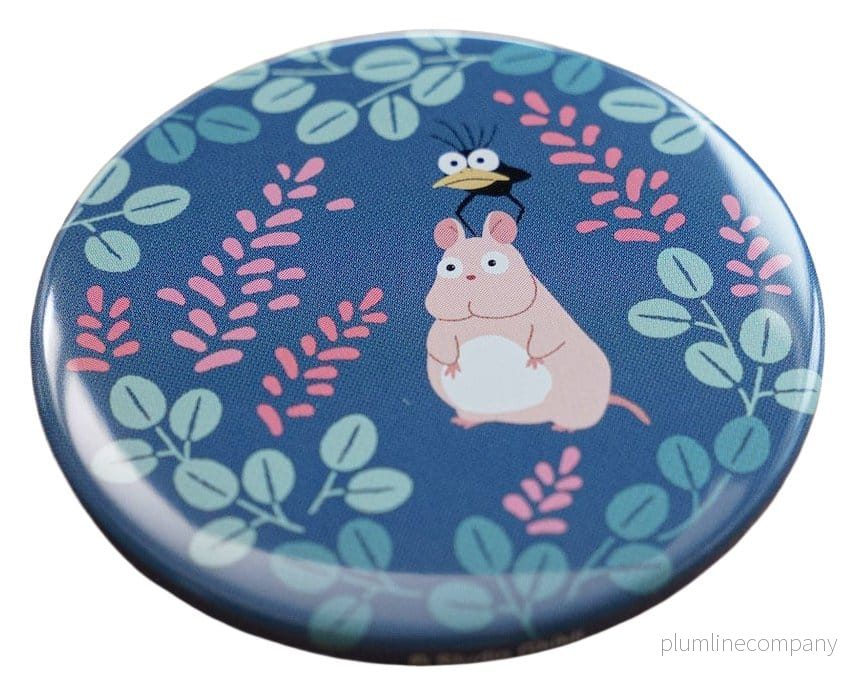 Spirited Away-nål Boh Mus och Fågel 5 cm