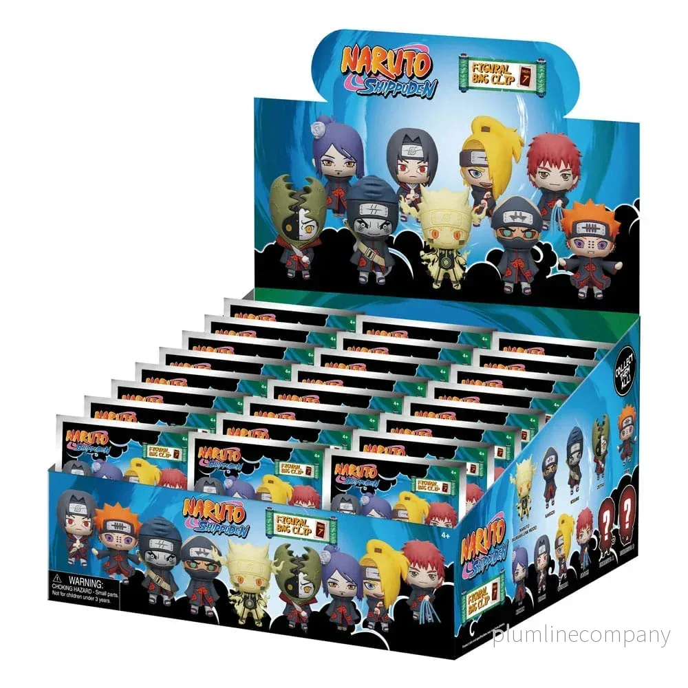 Naruto 3D Foam Bag Clips Series 7 Display (24) Naruto 3D Foam Bag Clips Series 7 Display (24)