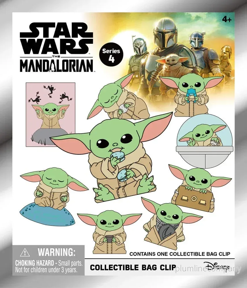 Star Wars 3D Foam Bag Clips Best of Grogu Series 1 Display (24) - Bild 3