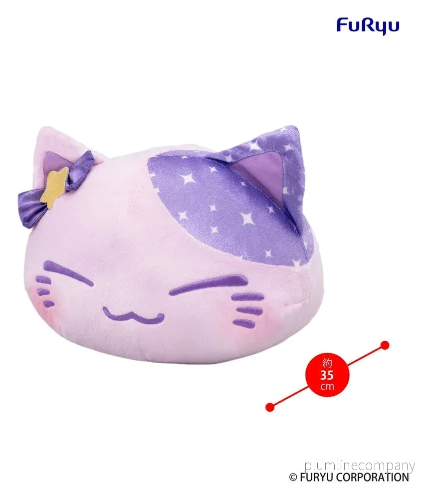 Nemuneko Cat Big gosedjur lila 35 cm - Bild 3