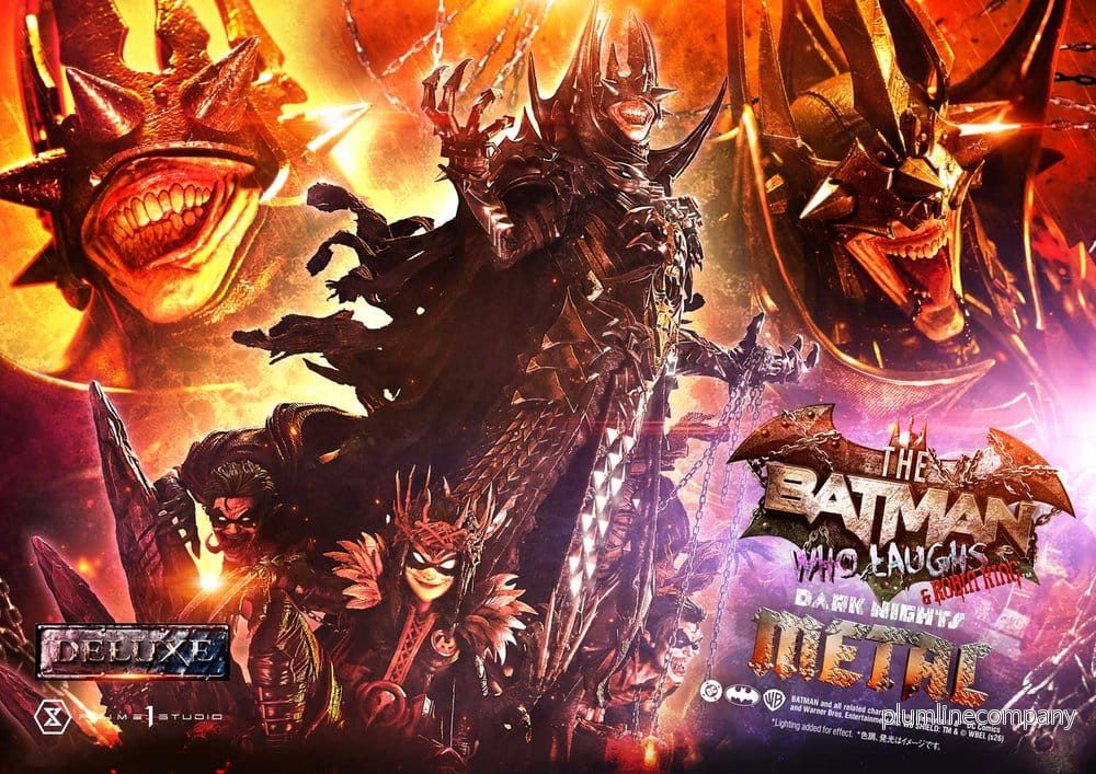 DC Comics Museum Masterline-statyn i skala 1/3 Dark Nights: Death Metal The Batman Who Laughs & Robin King Deluxe Version 85 cm - Bild 2