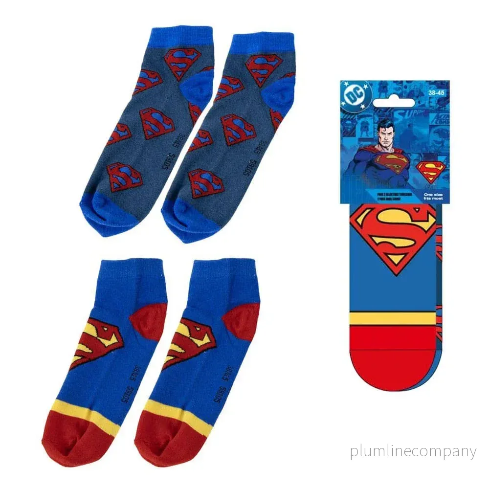 DC Comics Ankelstrumpor 2-pack Superman 38-45