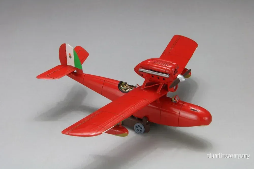 Porco Rosso Modellkit med Figur 1/72 Savoia S.21F Version 2 & Porco - Bild 2