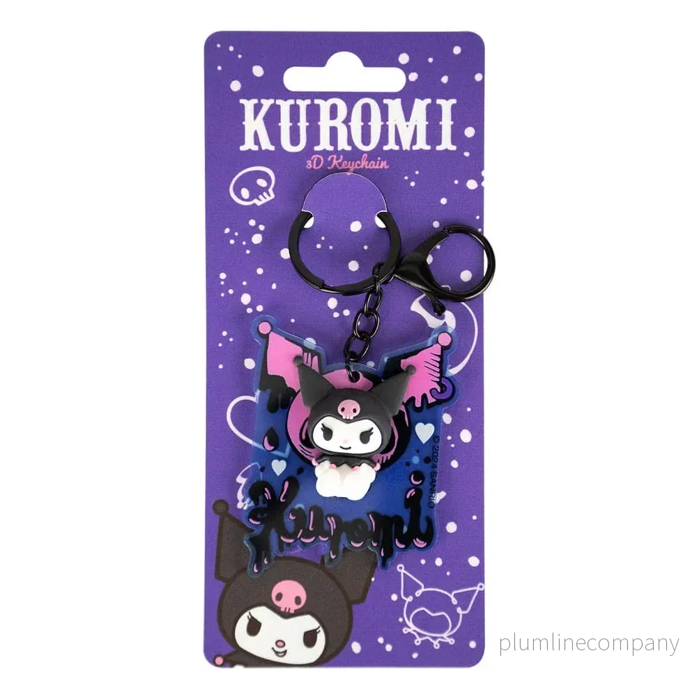 Sanrio 3D Akryl Nyckelring Kuromi - Bild 3