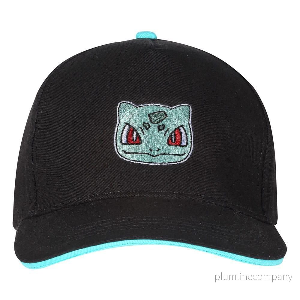 Pokemon Bulbasaur Badge Curved Bill Cap Pokemon Bulbasaur Badge Curved Bill Cap