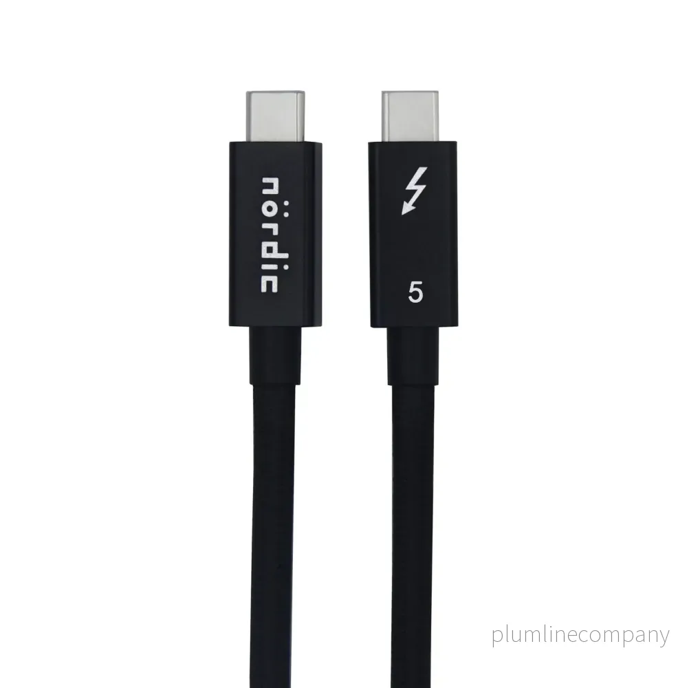 NÖRDIC 50cm Thunderbolt 5 kabel 80Gbps dataöverföring 240W laddning 120Gbps bandbredd 16K60Hz 8K60Hz 4K540Hz NÖRDIC 50cm Thunderbolt 5 kabel 80Gbps dataöverföring 240W laddning 120Gbps bandbredd 16K60Hz 8K60Hz 4K540Hz