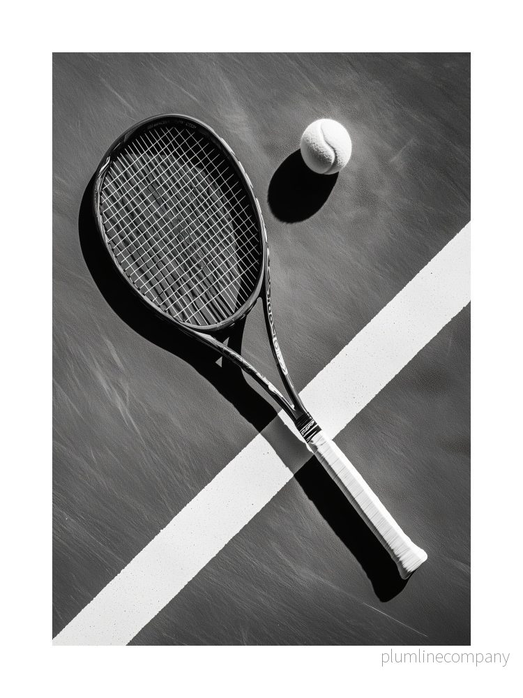 Tennis Still Life Poster