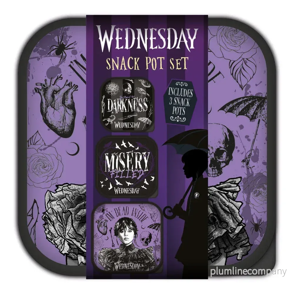 Wednesday Lunch Boxes 3 i 1 Snack Pots Wednesday Lunch Boxes 3 i 1 Snack Pots