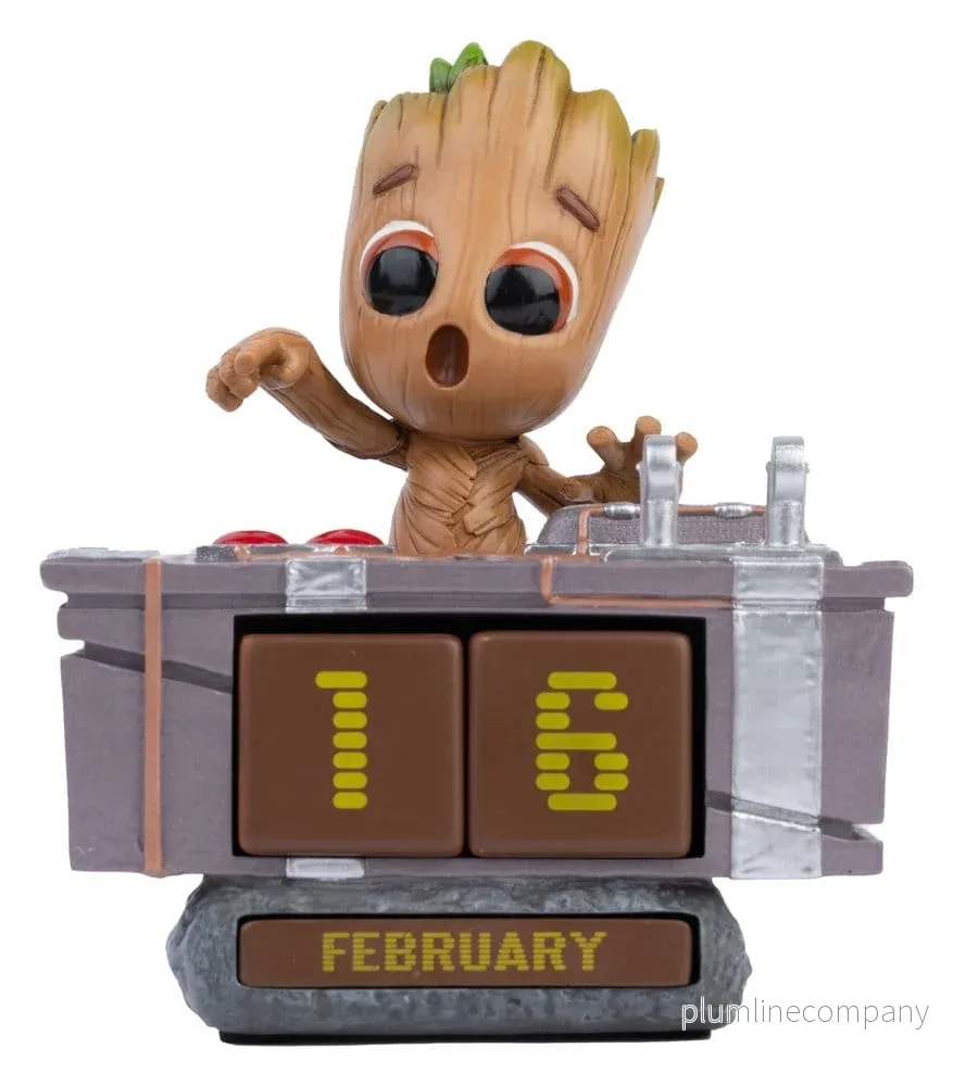 Marvel 3D Evig Kalender Groot Dödsknapp 12 cm - Bild 2