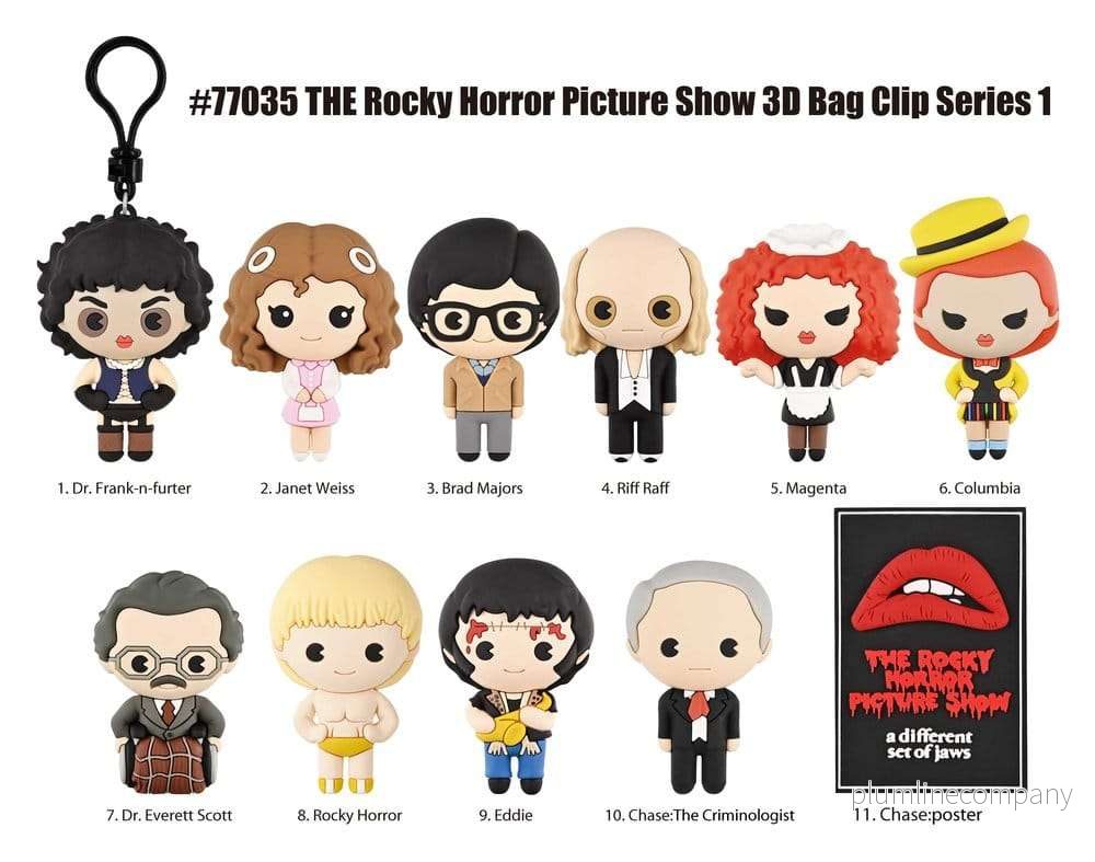 The Rocky Horror Picture Show 3D PVC-väskclips Series 1 Blind Bag-display (24)
