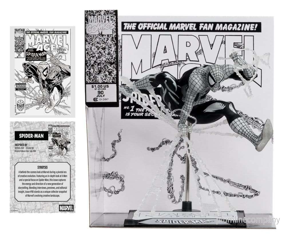 Marvel PVC-staty 1/10 Spider-Man (Marvel Age #90) (Line Art) 18 cm - Bild 2