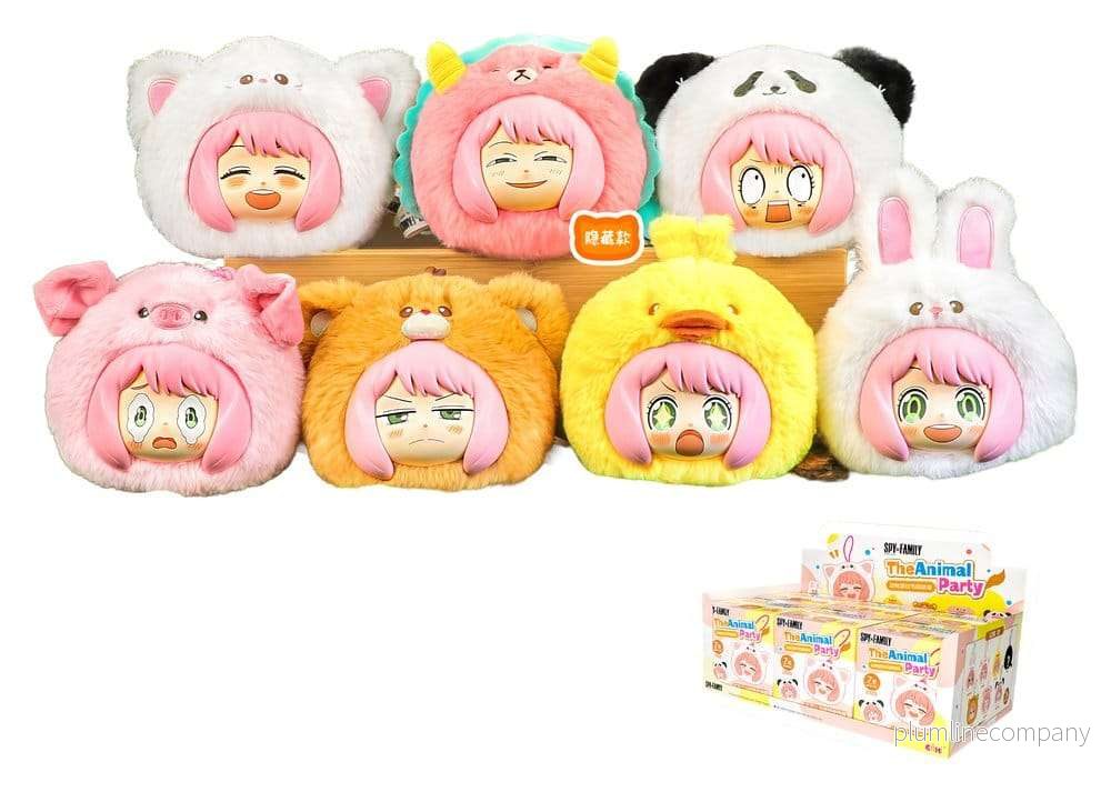 Spy x Family Vinyl Face Plush Animal Party Plush Charms Blind Box-display 14 cm (6)