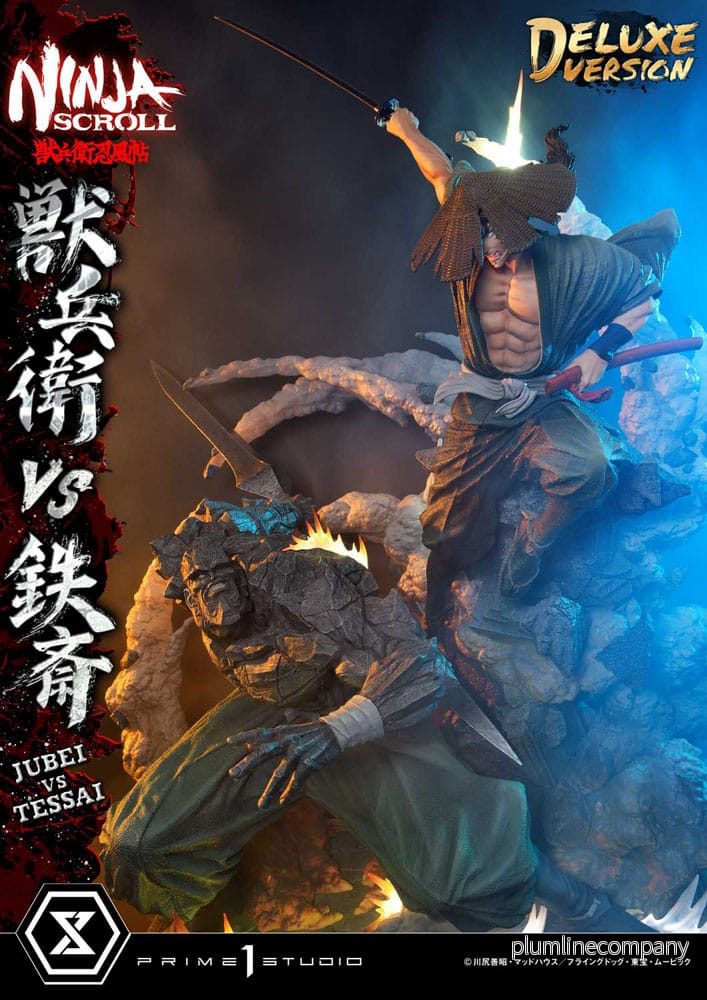 Ninja Scroll Ultimate Premium Masterline Series staty 1/4 Jubei Versus Tessai Deluxe Version 101 cm - Bild 2