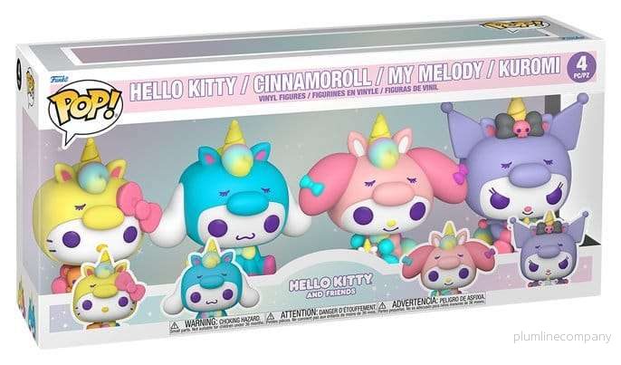 Sanrio POP! Vinylfigurer 4-pack Hello Kitty Unicorn Outfit Black Friday Bundle 9 cm - Bild 2