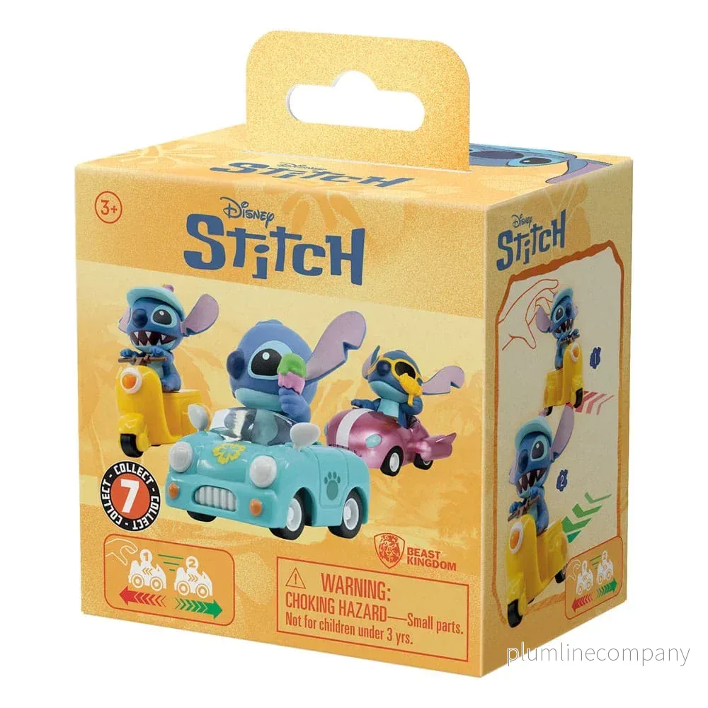 Lilo & Stitch Zoom Hero Pullback Vehicles med Figurer Stitch (Blind Box Ver.) Assortiment (12) - Bild 3