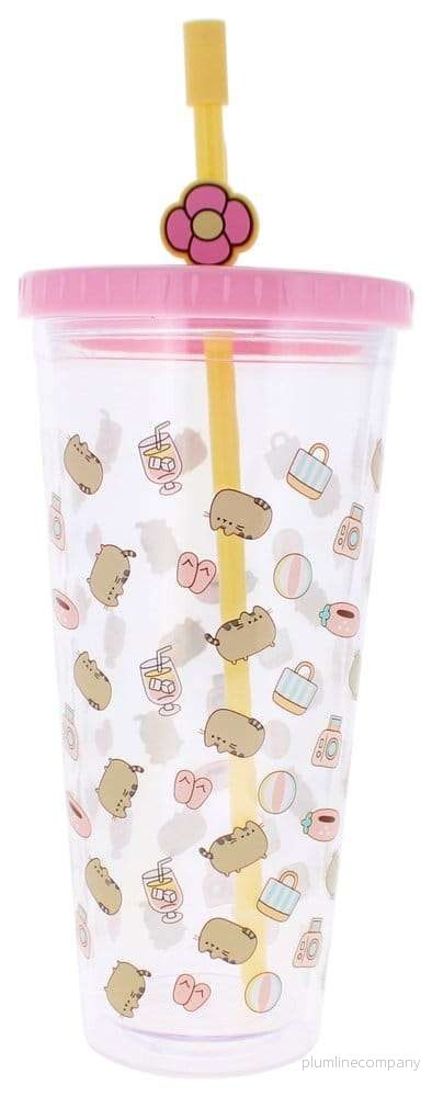 Pusheen tumbler med sugrör 700 ml Pusheen tumbler med sugrör 700 ml
