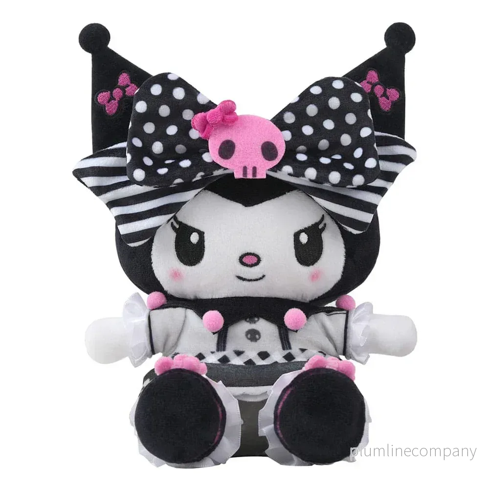 Sanrio Pink Black Party Series gosedjur Kuromi 22 cm Sanrio Pink Black Party Series gosedjur Kuromi 22 cm