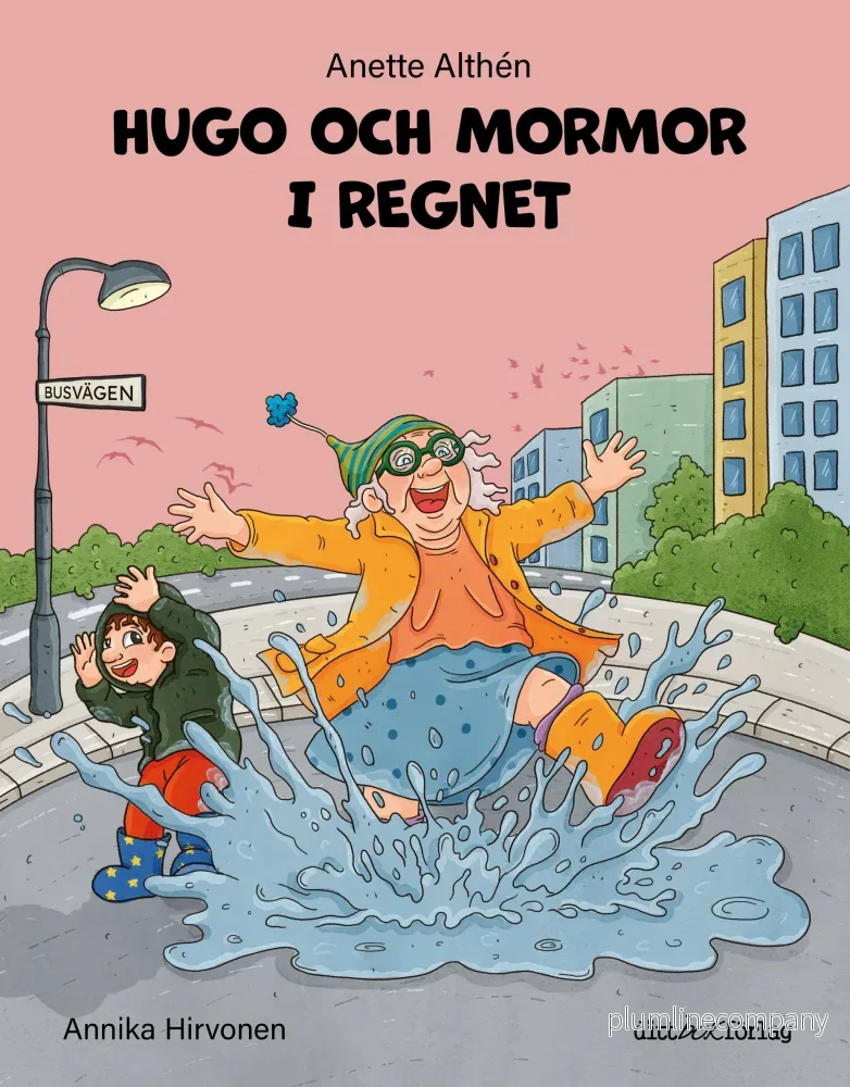 Hugo och mormor i regnet Hugo och mormor i regnet