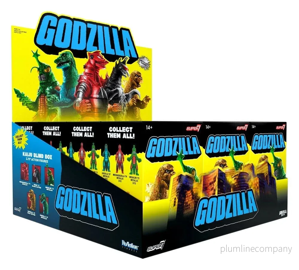 Godzilla Toho (Metallisk) Actionfigur Blind Box Våg 5 Display (12) Godzilla Toho (Metallisk) Actionfigur Blind Box Våg 5 Display (12)