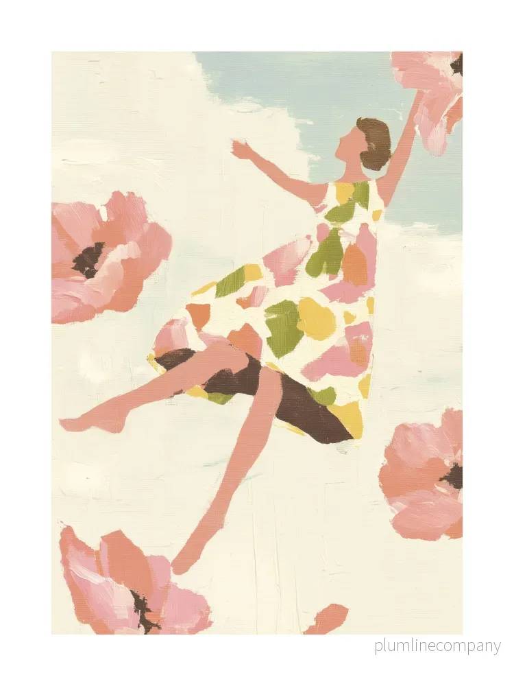 Floating in Bloom Poster