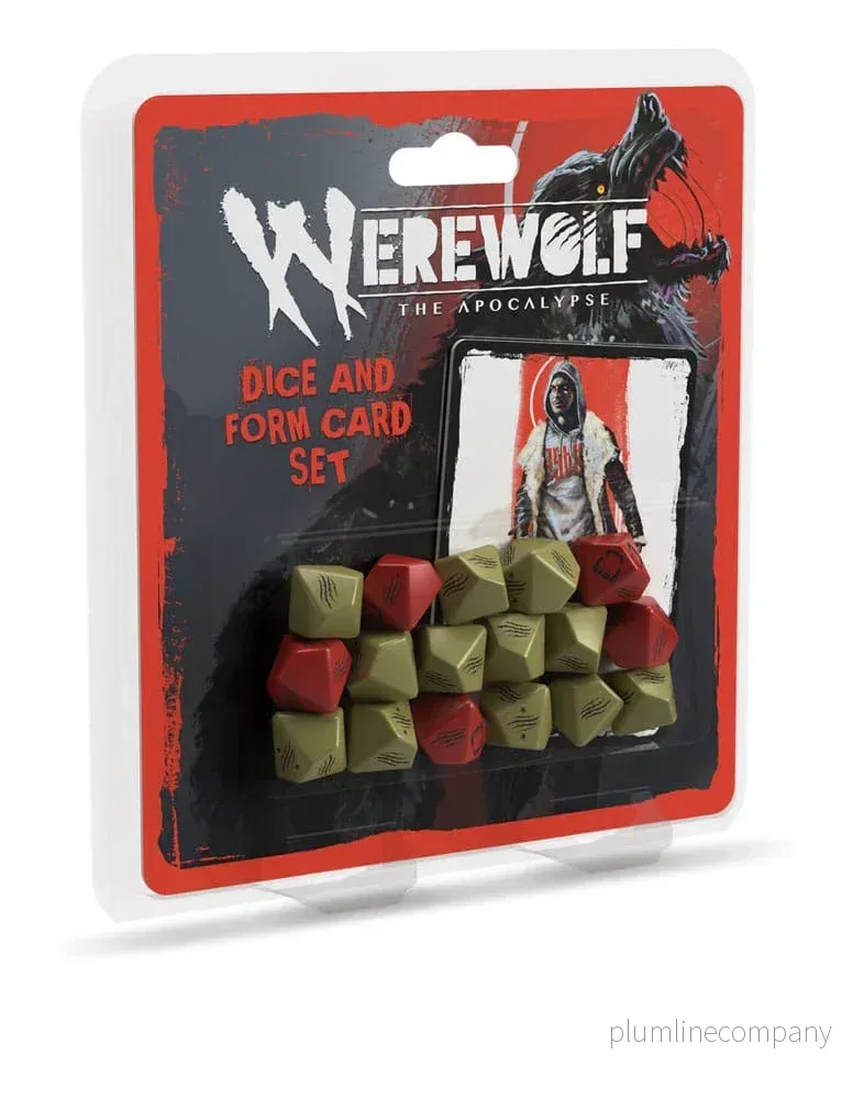 Werewolf: The Apocalypse 5th Edition RPG Tärningar och Formkortset Werewolf: The Apocalypse 5th Edition RPG Tärningar och Formkortset