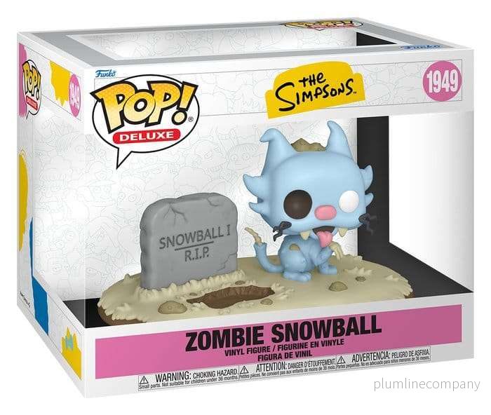 The Simpsons POP! Deluxe Vinyl Figure Zombie Snowball 9 cm - Bild 2