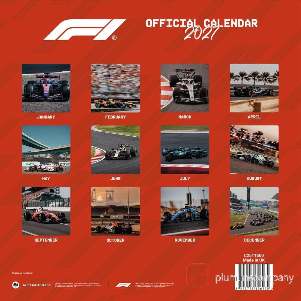 Formula 1 Kalender 2027 30 x 30 cm - Bild 2