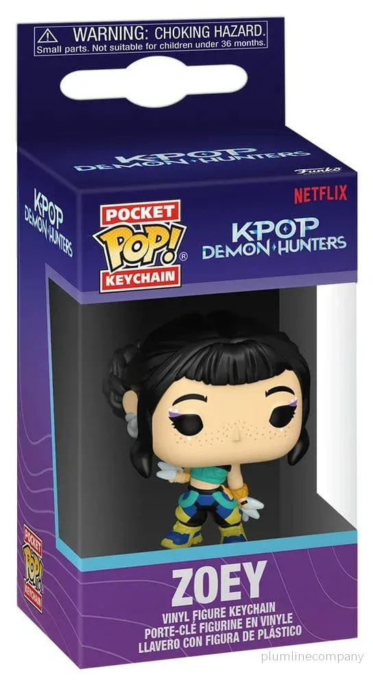 KPop Demon Hunters POP! Vinyl Nyckelrings 4 cm Zoey Display (12) - Bild 3