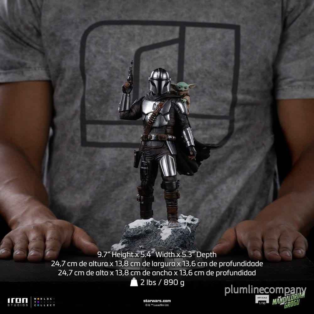 The Mandalorian & Grogu Art Scale Figur 1/10 The Mandalorian och Grogu 25 cm - Bild 2