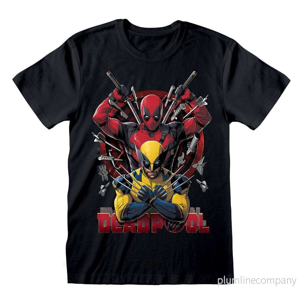 Deadpool T-Shirt Deadpool & Wolverine Weapons Deadpool T-Shirt Deadpool & Wolverine Weapons