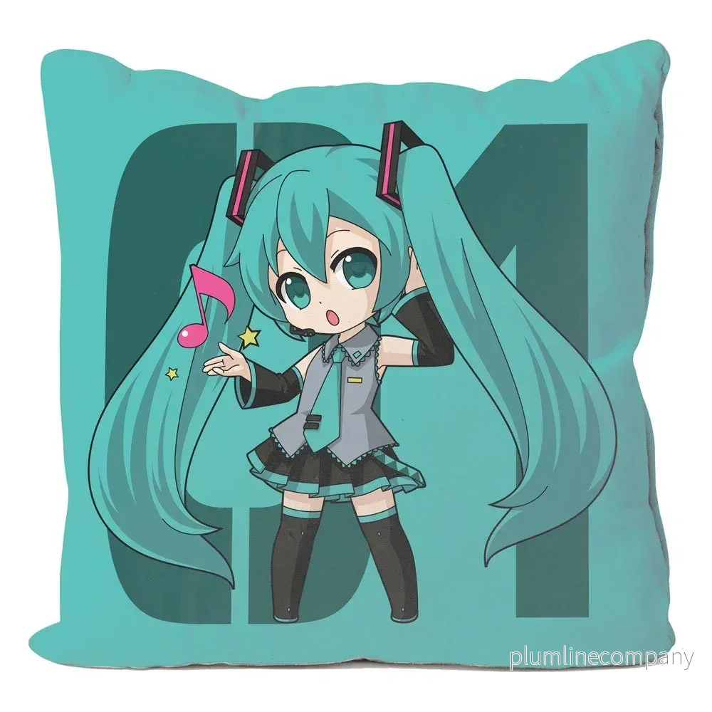 Hatsune Miku Vocaloid Kuddöverdrag 50 x 50 cm - Bild 2