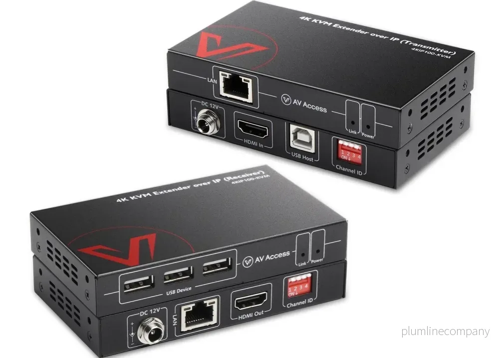 AV Access 4KIP100-KVM 4K KVM-extender över TCP/IP Ethernet upp till 120 m, UHD 4K @ 30Hz 1080P@120Hz, 16 st DIP-brytare, EDID-funktion AV Access 4KIP100-KVM 4K KVM-extender över TCP/IP Ethernet upp till 120 m, UHD 4K @ 30Hz 1080P@120Hz, 16 st DIP-brytare, EDID-funktion