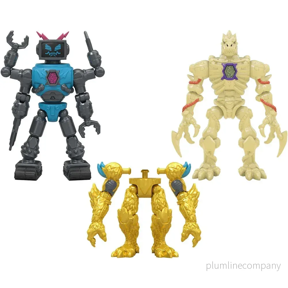 Mr. Beast Lab Hybrids Series 2 Mini Figuren 2er-Pack Lab-Bot vs Gid Skeleton 11 cm - Bild 3