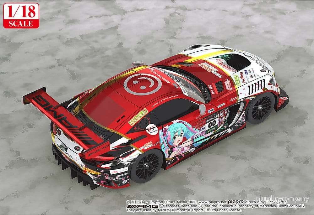 Hatsune Miku GT Project Fordon 1/18 Mercedes-AMG Team GOOD SMILE 2019 SUZUKA 10HOURS Ver. 26 cm - Bild 3